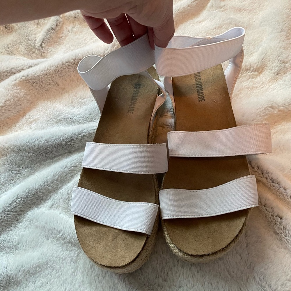 White Cushionaire Espadrilles